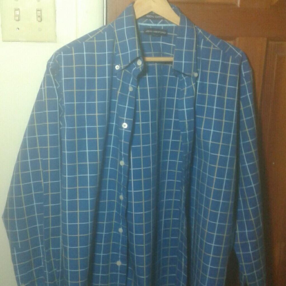 Long Sleeve Button Down Plaid Shirt